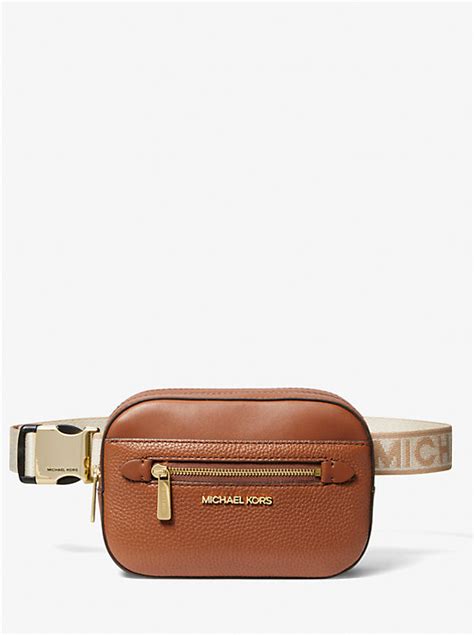 michael michael kors pebble leather belt bag with chain strap|michael kors belt bag men.